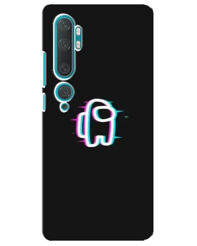 Чехол для Xiaomi Mi Note 10 с картинкой «Among Us неон»
