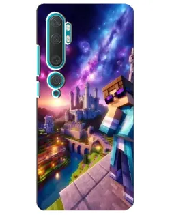 Чехол для Xiaomi Mi Note 10 с картинкой «Стив и космос»