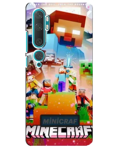 Чехол для Xiaomi Mi Note 10 с картинкой «Minecraft герои игры» Чехол для Xiaomi Mi Note 10 с картинкой «Minecraft герои игры»