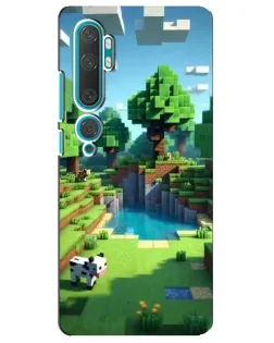 Чехол для Xiaomi Mi Note 10 с картинкой «Minecraft летний день»