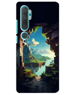 Чехол для Xiaomi Mi Note 10 с картинкой «Вид из пещеры»