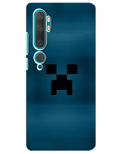 Чехол для Xiaomi Mi Note 10 с картинкой «Крипер текстура»