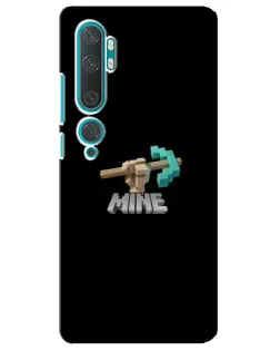 Чехол для Xiaomi Mi Note 10 с картинкой «Алмазная кирка»