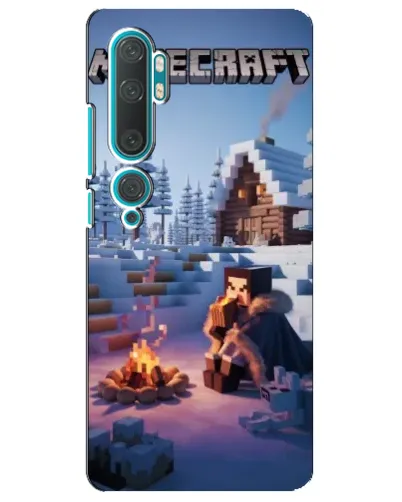 Чехол для Xiaomi Mi Note 10 с картинкой «Зимний Minecraft» Чехол для Xiaomi Mi Note 10 с картинкой «Зимний Minecraft»