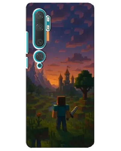 Чехол для Xiaomi Mi Note 10 с картинкой «Стив у башни» Чехол для Xiaomi Mi Note 10 с картинкой «Стив у башни»