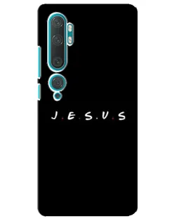 Чехол для Xiaomi Mi Note 10 с картинкой «Точки веры J.E.S.U.S.»