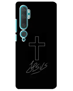 Чехол для Xiaomi Mi Note 10 с картинкой «Графический крест Jesus» Чехол для Xiaomi Mi Note 10 с картинкой «Графический крест Jesus»