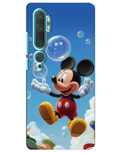 Чехол для Xiaomi Mi Note 10 с картинкой «Mickey и мыльные пузыри»