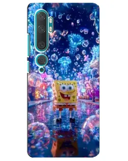 Чехол для Xiaomi Mi Note 10 с картинкой «Неоновый океан»