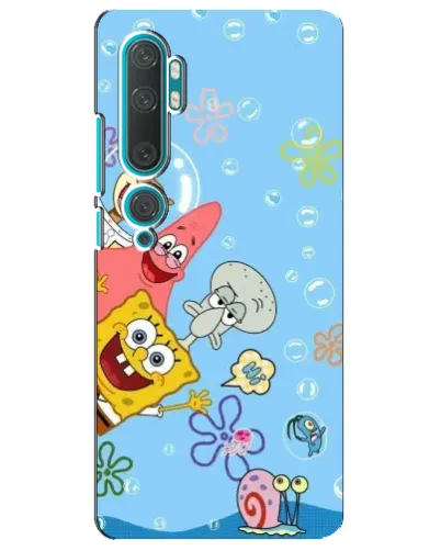 Чехол для Xiaomi Mi Note 10 с картинкой «Веселые пузырьки»