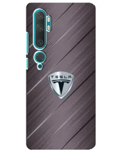 Чехол для Xiaomi Mi Note 10 с картинкой «Металлическая текстура Tesla» Чехол для Xiaomi Mi Note 10 с картинкой «Металлическая текстура Tesla»
