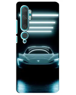 Чехол для Xiaomi Mi Note 10 с картинкой «Tesla в неоне» Чехол для Xiaomi Mi Note 10 с картинкой «Tesla в неоне»
