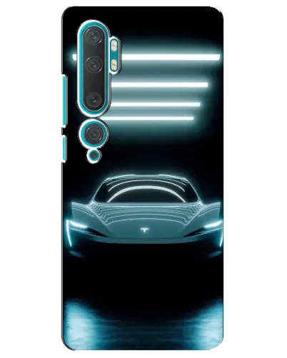 Чехол для Xiaomi Mi Note 10 с картинкой «Tesla в неоне» Чехол для Xiaomi Mi Note 10 с картинкой «Tesla в неоне»