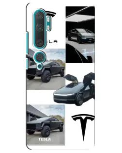Чехол для Xiaomi Mi Note 10 с картинкой «Коллаж Cybertruck Tesla» Чехол для Xiaomi Mi Note 10 с картинкой «Коллаж Cybertruck Tesla»
