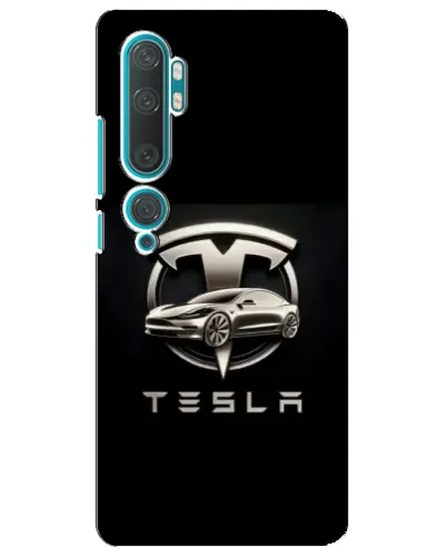 Чехол для Xiaomi Mi Note 10 с картинкой «Tesla — серебристое авто» Чехол для Xiaomi Mi Note 10 с картинкой «Tesla — серебристое авто»