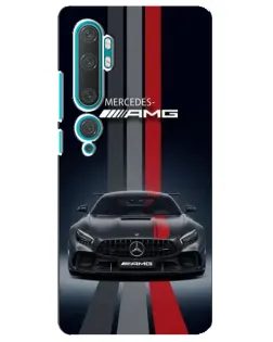 Чехол для Xiaomi Mi Note 10 с картинкой «Mercedes — белый карбон» Чехол для Xiaomi Mi Note 10 с картинкой «Mercedes — белый карбон»