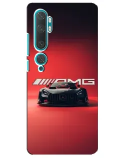 Чехол для Xiaomi Mi Note 10 с картинкой «Mercedes AMG — красная линия» Чехол для Xiaomi Mi Note 10 с картинкой «Mercedes AMG — красная линия»