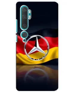 Чехол для Xiaomi Mi Note 10 с картинкой «Mercedes — флаг Германии» Чехол для Xiaomi Mi Note 10 с картинкой «Mercedes — флаг Германии»