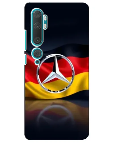 Чехол для Xiaomi Mi Note 10 с картинкой «Mercedes — флаг Германии»