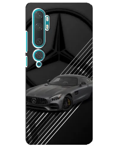 Чехол для Xiaomi Mi Note 10 с картинкой «Mercedes AMG — графика»