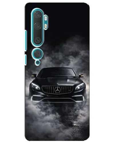 Чехол для Xiaomi Mi Note 10 с картинкой «Mercedes в дыму»
