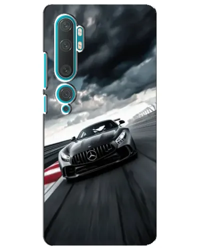Чехол для Xiaomi Mi Note 10 с картинкой «Гоночный Mercedes AMG»