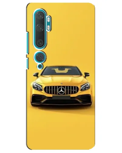 Чехол для Xiaomi Mi Note 10 с картинкой «Желтый Mercedes GT»