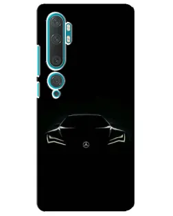 Чехол для Xiaomi Mi Note 10 с картинкой «Mercedes — силуэт авто» Чехол для Xiaomi Mi Note 10 с картинкой «Mercedes — силуэт авто»