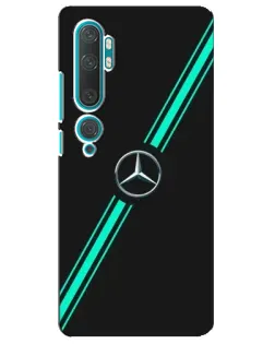 Чехол для Xiaomi Mi Note 10 с картинкой «Спортивные линии Mercedes» Чехол для Xiaomi Mi Note 10 с картинкой «Спортивные линии Mercedes»