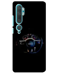 Чехол для Xiaomi Mi Note 10 с картинкой «Салон Audi — руль» Чехол для Xiaomi Mi Note 10 с картинкой «Салон Audi — руль»