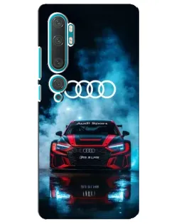 Чехол для Xiaomi Mi Note 10 с картинкой «Audi Sport — неон» Чехол для Xiaomi Mi Note 10 с картинкой «Audi Sport — неон»