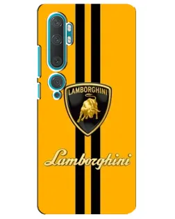 Чехол для Xiaomi Mi Note 10 с картинкой «Lamborghini Stripe желтый» Чехол для Xiaomi Mi Note 10 с картинкой «Lamborghini Stripe желтый»
