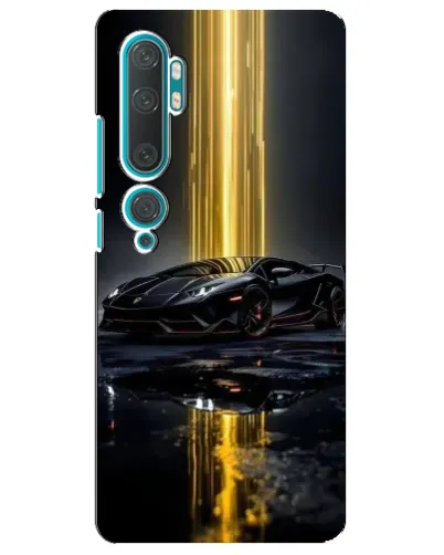 Чехол для Xiaomi Mi Note 10 с картинкой «Ночной Lamborghini драйв»