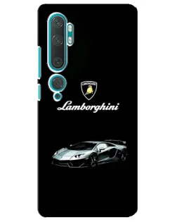 Чехол для Xiaomi Mi Note 10 с картинкой «Логотип Lamborghini классика»