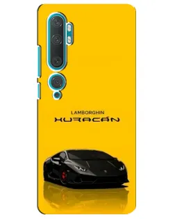 Чехол для Xiaomi Mi Note 10 с картинкой «Lamborghini Huracan черный»