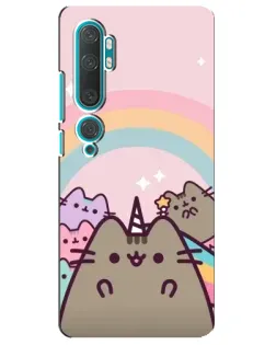Чехол для Xiaomi Mi Note 10 с картинкой «Единорог Pusheen» Чехол для Xiaomi Mi Note 10 с картинкой «Единорог Pusheen»
