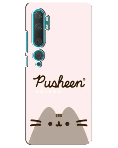 Чехол для Xiaomi Mi Note 10 с картинкой «Pusheen логотип» Чехол для Xiaomi Mi Note 10 с картинкой «Pusheen логотип»