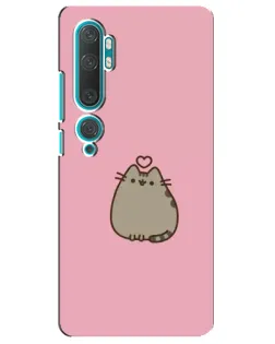 Чехол для Xiaomi Mi Note 10 с картинкой «Pusheen сердце» Чехол для Xiaomi Mi Note 10 с картинкой «Pusheen сердце»