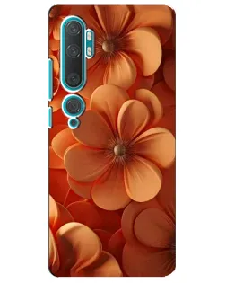 Чохол для Xiaomi Mi Note 10 з картинкою «Помаранчева макро квітка»