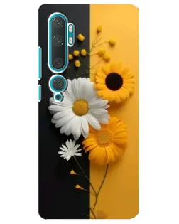 Чохол для Xiaomi Mi Note 10 з картинкою «Соняшник та ромашка»