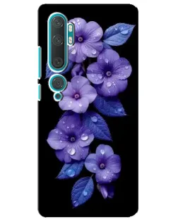 Чехол для Xiaomi Mi Note 10 с картинкой «Фиолетовые цветы с росою» Чехол для Xiaomi Mi Note 10 с картинкой «Фиолетовые цветы с росою»