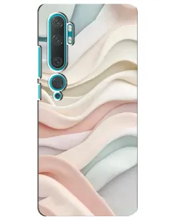 Чехол для Xiaomi Mi Note 10 с картинкой «Пастельные нежные волны»