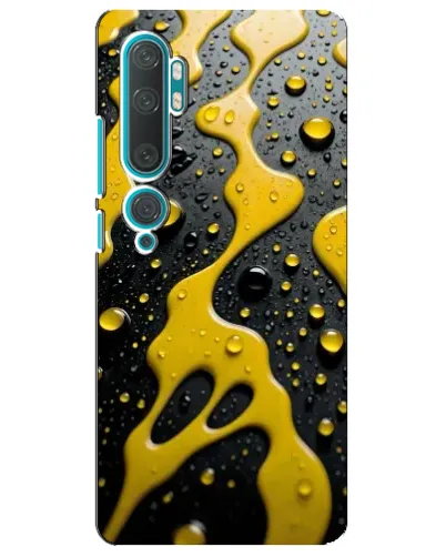 Чехол для Xiaomi Mi Note 10 с картинкой «Жидкое желтое золото»
