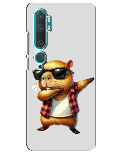 Чехол для Xiaomi Mi Note 10 с картинкой «Капибара рэпер даб»