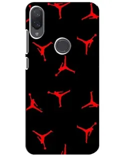 Чехол для Xiaomi Mi Play с картинкой «Jordan Red Pattern»