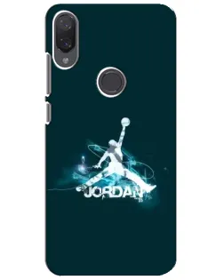Чехол для Xiaomi Mi Play с картинкой «Jordan Blue Fire»