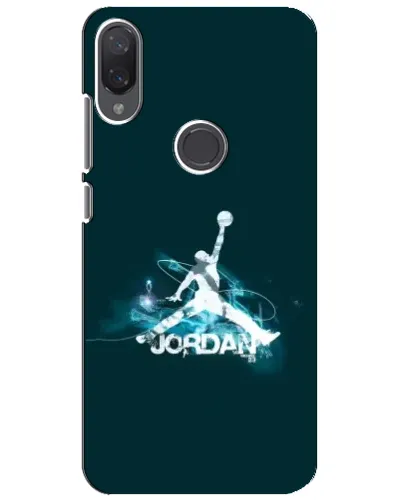 Чехол для Xiaomi Mi Play с картинкой «Jordan Blue Fire»