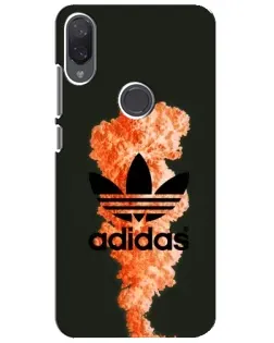 Чехол для Xiaomi Mi Play с картинкой «Оранжевый дым Adidas»
