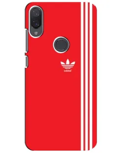 Чехол для Xiaomi Mi Play с картинкой «Красный минимализм Adidas»