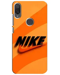 Чехол для Xiaomi Mi Play с картинкой «Оранжевый драйв Nike»